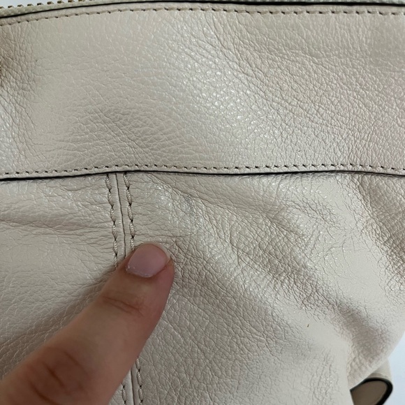 Coach Pebble Leather Lenox Satchel Crossbody - Chalk - Picture 5 of 14